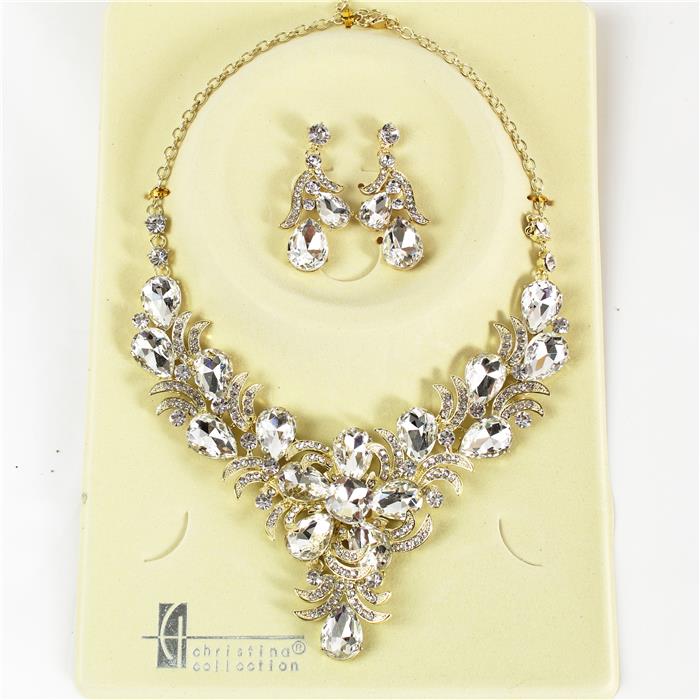 Crystal Evening Necklace Set