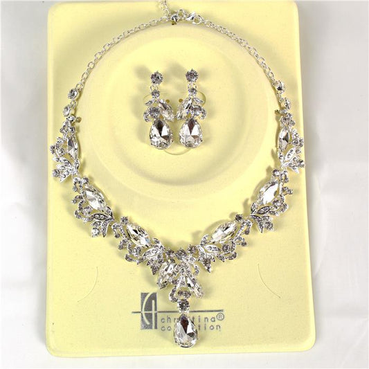 Crystal Evening Necklace Set