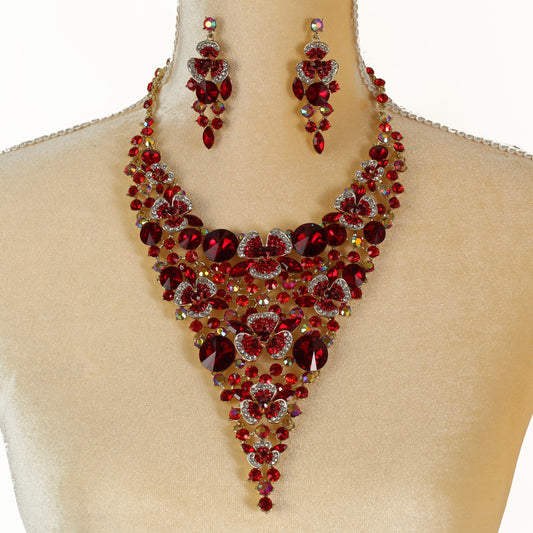 Crystal Evening Necklace Set