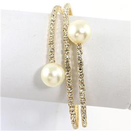 Pearl Rhinestones Bracelet