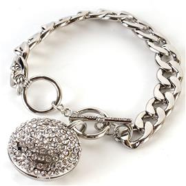 Round Pendant Chain Bracelet