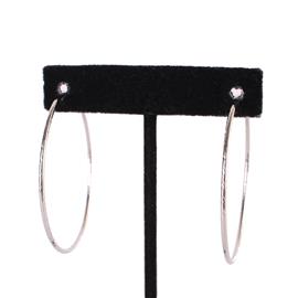 "".50" Endless Texture Hoop Earring"