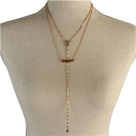 Metal Long Pendant Necklace