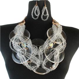 Pearl Chunky Necklace Set