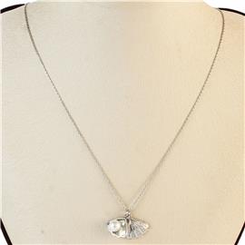 CZ Shell With Pearl Necklace