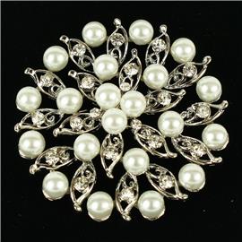 Pearl Flower Brooch