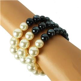Pearls 3 Layereds Stretch Bracelet