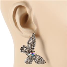Rhinestones Butterfly Earring