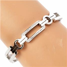 Stainless Steel CZ Bangle