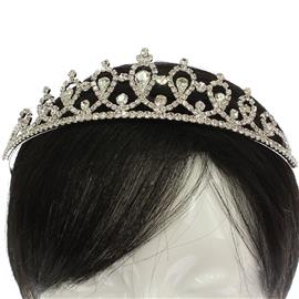 Rhinestone Teardrop Tiara