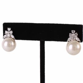 Pearl Cubic Zirconia Earring
