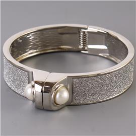 Glitter Metal Bangle Bracelet