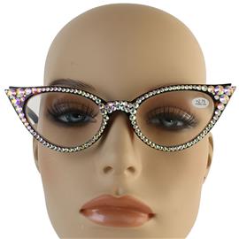 ""+2.75 "Swarovski Cat Eye Reading Glass"