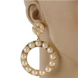 Pearl Round Earring