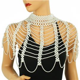 Fashion Pearl Choker Body Chain