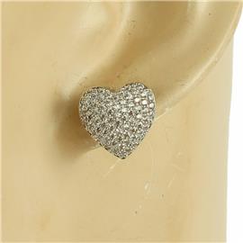 CZ Casting Heart Earring