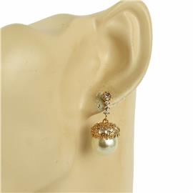 CZ Pearl Dangling Earring