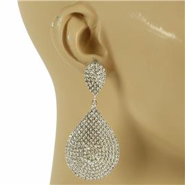 Rhinestones Tear Earring