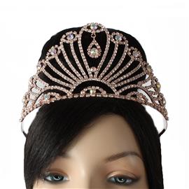 Rhinestones Tear Crown Tiara