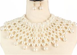 Fashion Pearl Choker Set