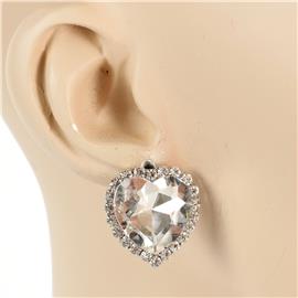 Crystal Heart Earring