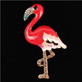 Fashion Flamingo Brooch