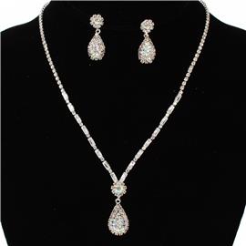 Rhinestone Necklace Set