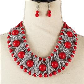 Fashion Bead Necklace Set