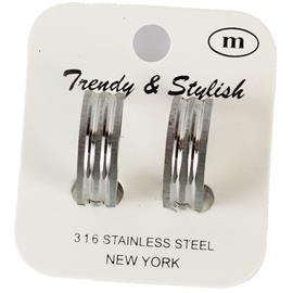 Stainless Steel Huggie Earring