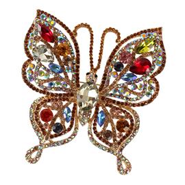 Butterfly  Crystal Brooch