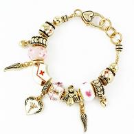 Metal Nurse Charm Bracelet