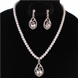 Pearl Stones Necklace Set