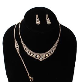 JR Round 3 Pcs Necklace Set