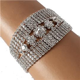 Rhinestones Flower Layereds Bracelet