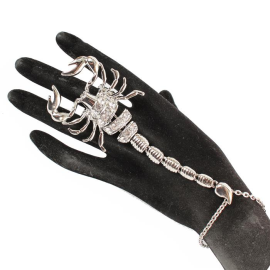 Metal Bracelet With Ring