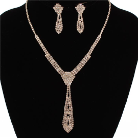 Rhinestone Necklace Set