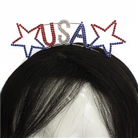 Rhinestone USA Headband