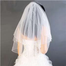 Beads Shoulder Wedding Veil