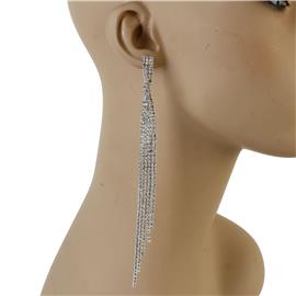 Rhinestone Twisted Earring