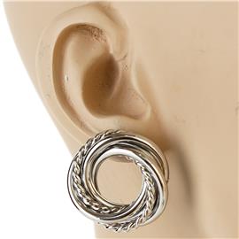 Metal Fashion Round Earring