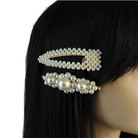 2 pcs Pearl Hair Pins In Square Shape