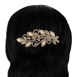 Rhinestones Pearl Hair Comb