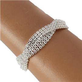 CZ Twisted Bracelet