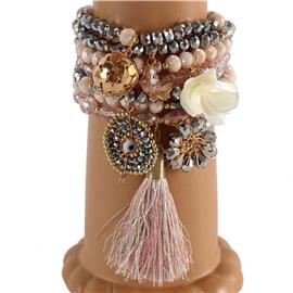 Fashion Crystal Beads Multi-Bracelet