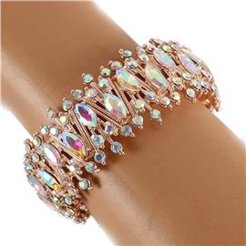 Crystal Metal Stretch Bracelet