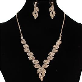 Rhinestone Necklace Set