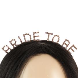 Rhinestones Bride To Be Headband