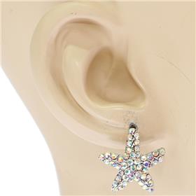 Rhinestone Starfish Earring