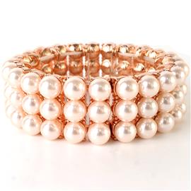 Pearl Three Row Bracelet