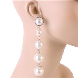 Five Tier Pearl Earring